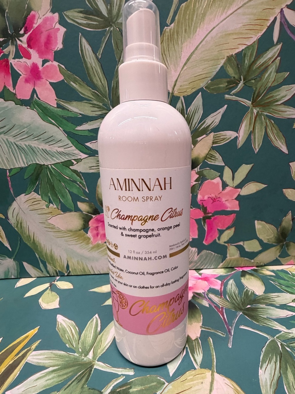 Aminnah Champagne Citrus Room Spray 12 oz Alcohol-Free NWT
